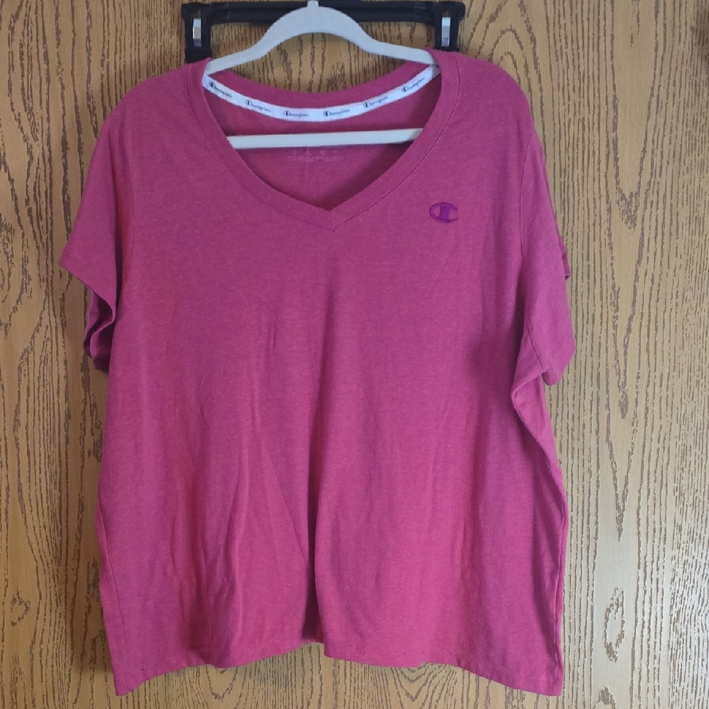 Champion Pink Relaxed Boxy Short Sleeve Tee